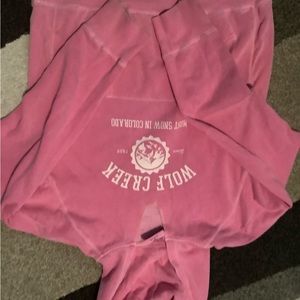 Womens Girls Wolf Creek Pink Pullover Hoodie